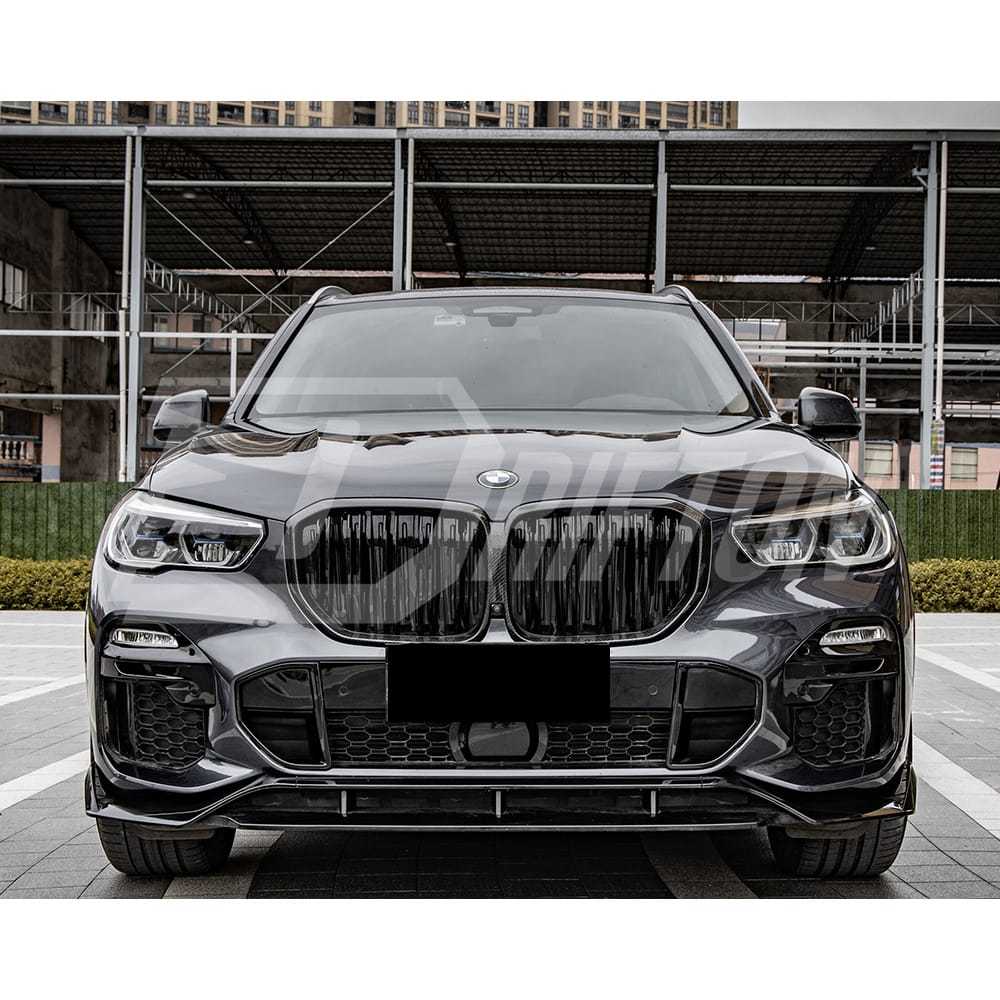 Double Slat Style Dry Carbon Fiber Front Grille For BMW X5 G05 2019-2023