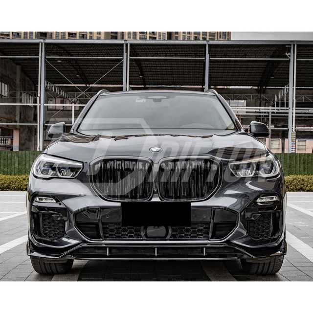Double Slat Style Dry Carbon Fiber Front Grille For BMW X5 G05 2019-2023
