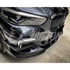 TAKD Style Dry Carbon Fiber Front Bumper Air Intake Vent Cover Trim For BMW X5 G05 2019-2023