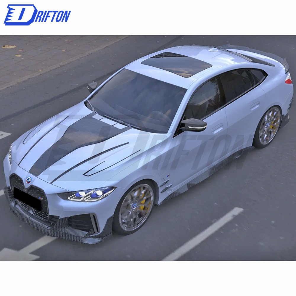 M Style Dry Carbon Fiber Front Grille For BMW i4 2021-2024
