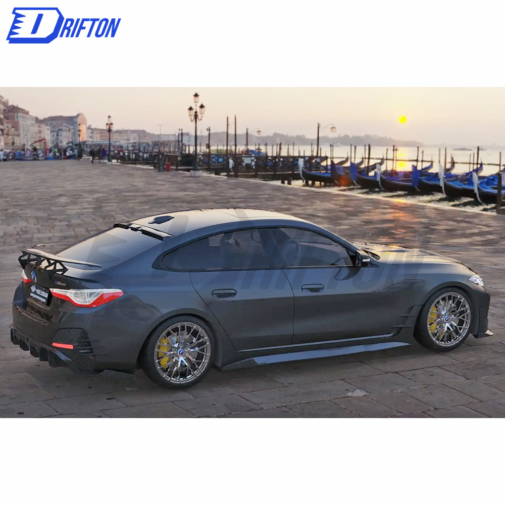 M Style Dry Carbon Fiber GT Spoiler Wing For BMW i4 2021-2024