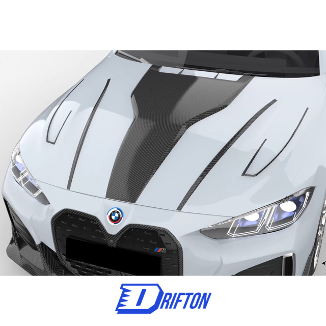 MIW Style Dry Carbon Fiber Hood For BMW i4 2021-2024