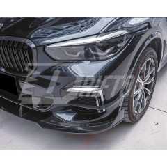 TAKD Style Dry Carbon Fiber Front Canards For BMW X5 G05 2019-2023