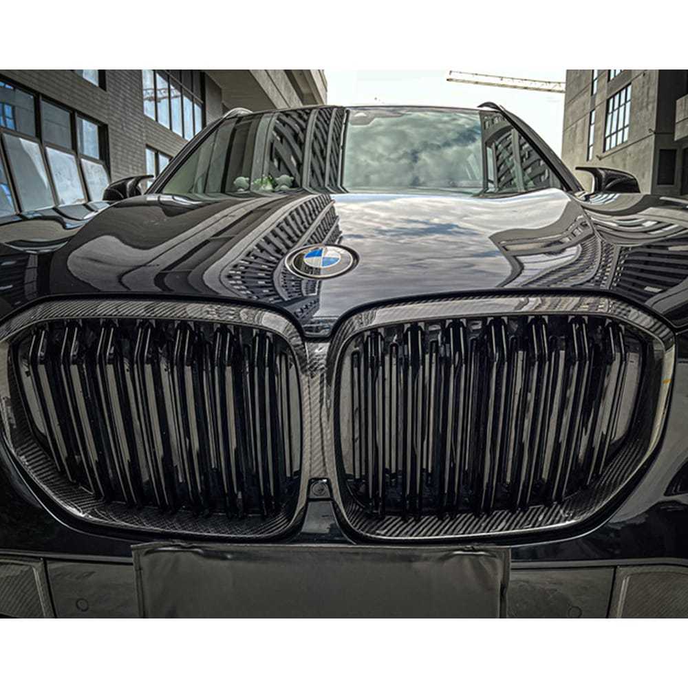 Dry Carbon Fiber Front Grille Frame For BMW X5 G05 2019-2023
