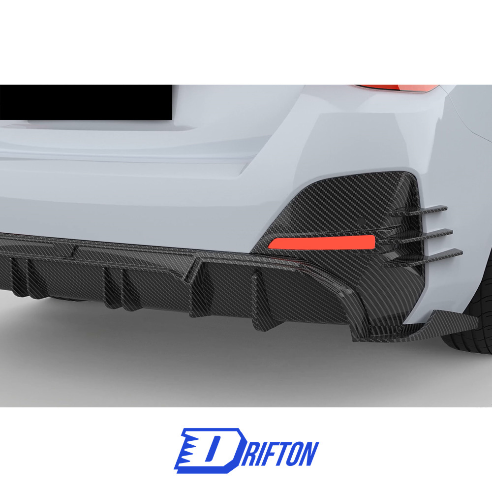 M Style Dry Carbon Fiber Rear Splitter For BMW i4 2021-2024