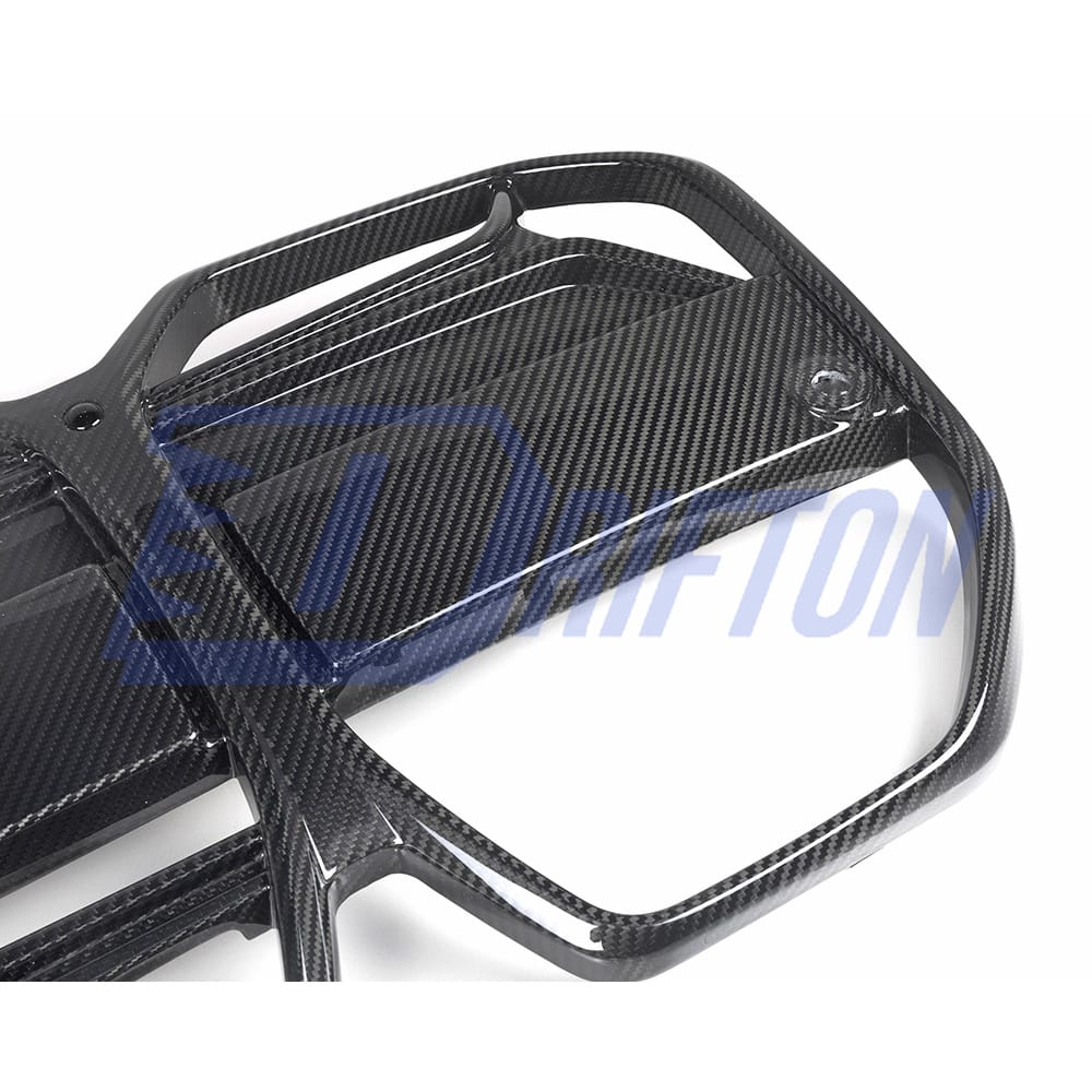 CSL ACC Style Dry Carbon Fiber Front Bumper Grille For BMW i4 2021-2024