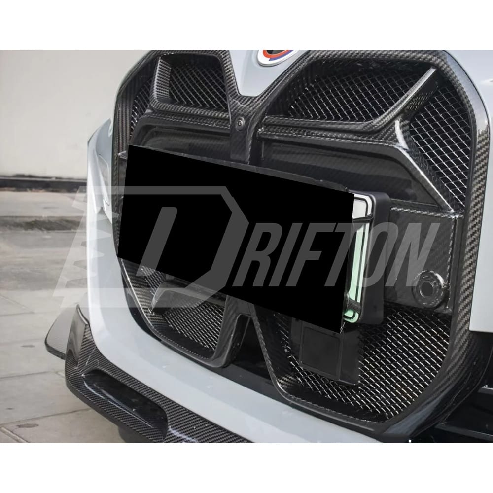 CSL ACC Style Dry Carbon Fiber Front Bumper Grille For BMW i4 2021-2024