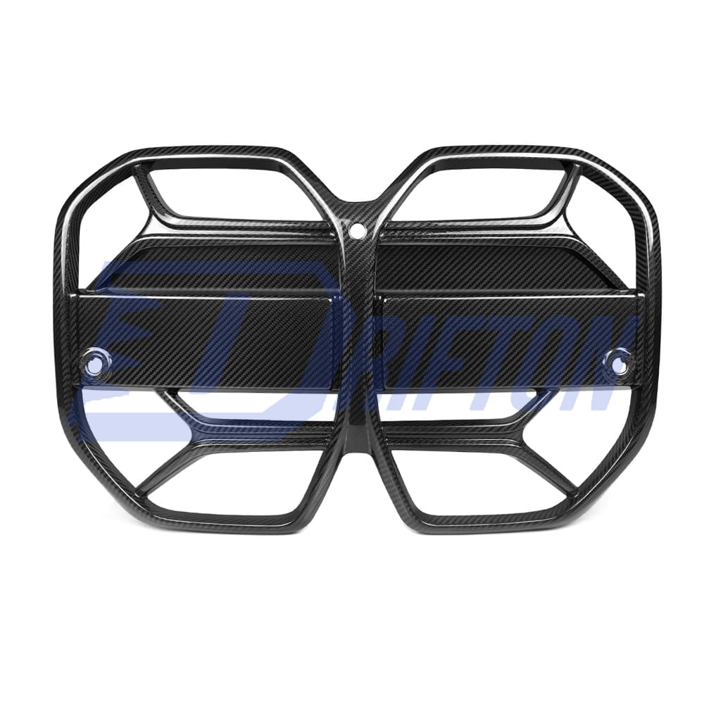 CSL Style Dry Carbon Fiber Front Bumper Grille For BMW i4 2021-2024