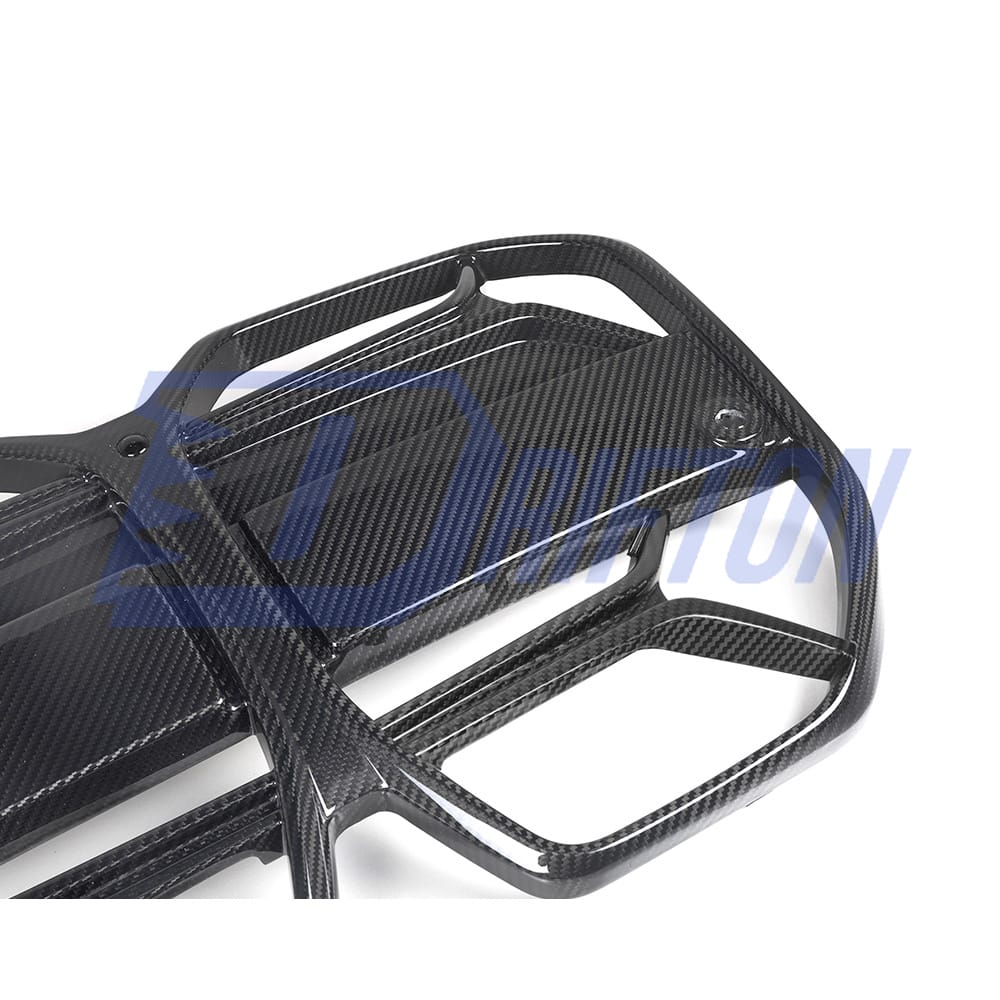 CSL Style Dry Carbon Fiber Front Bumper Grille For BMW i4 2021-2024