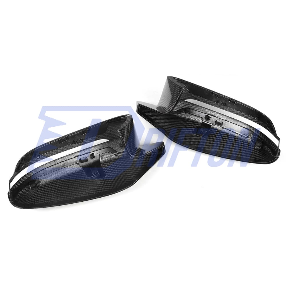 M4 Style Dry Carbon Fiber Replacement Mirror Cover For BMW i4 2021-2024