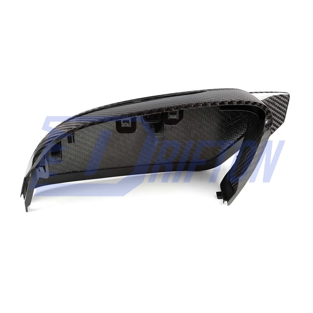 M4 Style Dry Carbon Fiber Replacement Mirror Cover For BMW i4 2021-2024