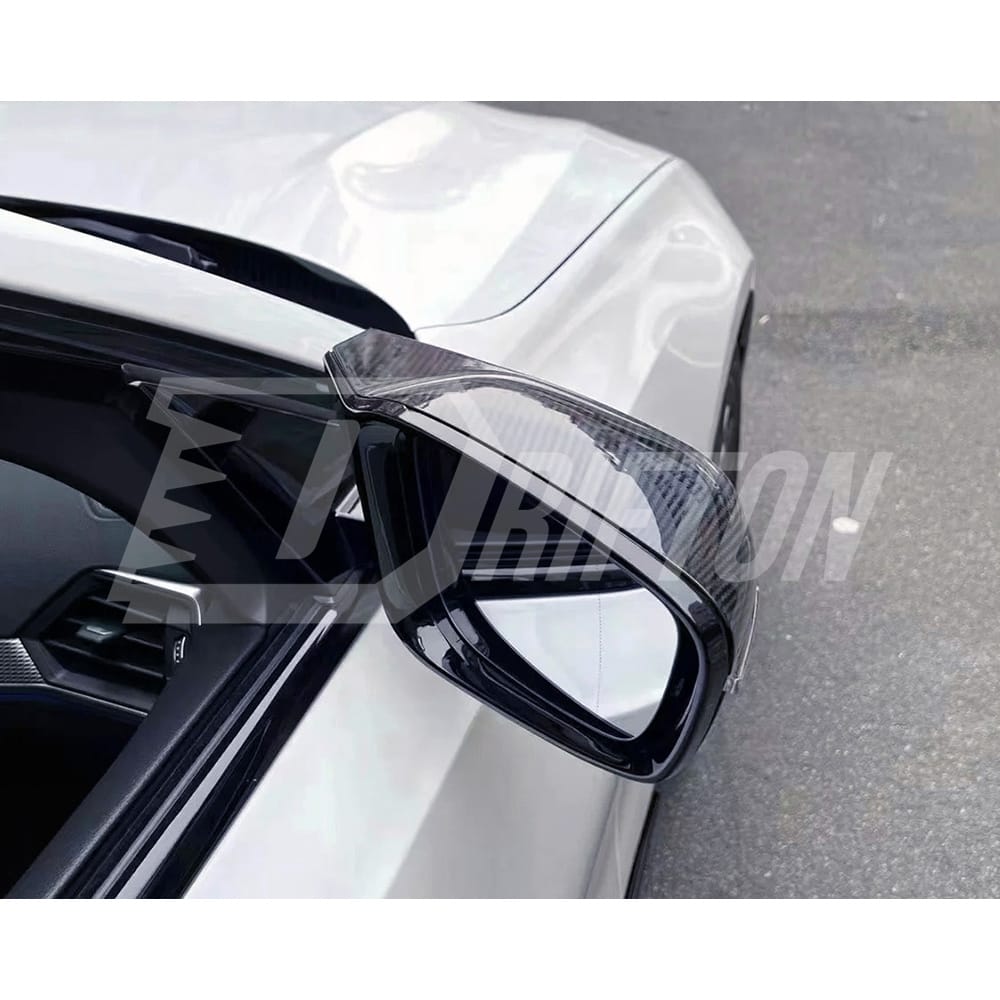 M4 Style Dry Carbon Fiber Replacement Mirror Cover For BMW i4 2021-2024