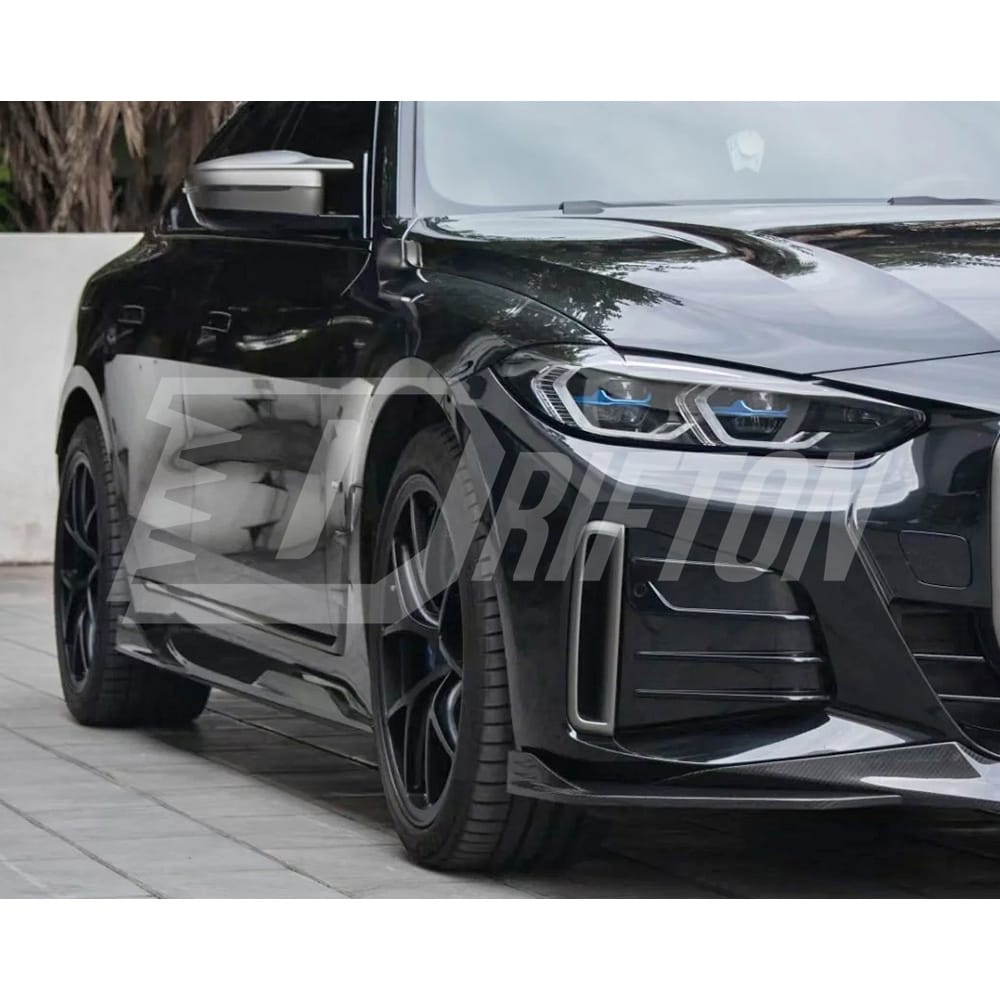 SQ Style Dry Carbon Fiber Side Skirt For BMW i4 2021-2024