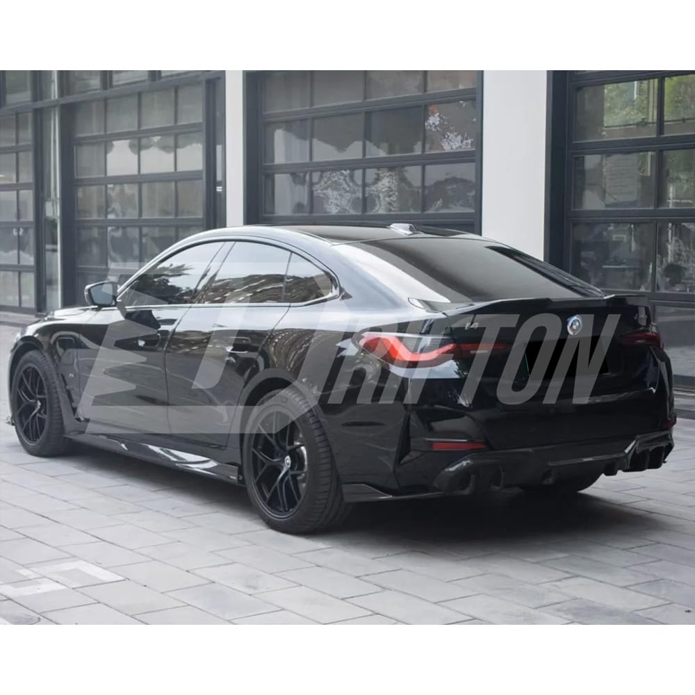 SQ Style Dry Carbon Fiber Side Skirt For BMW i4 2021-2024