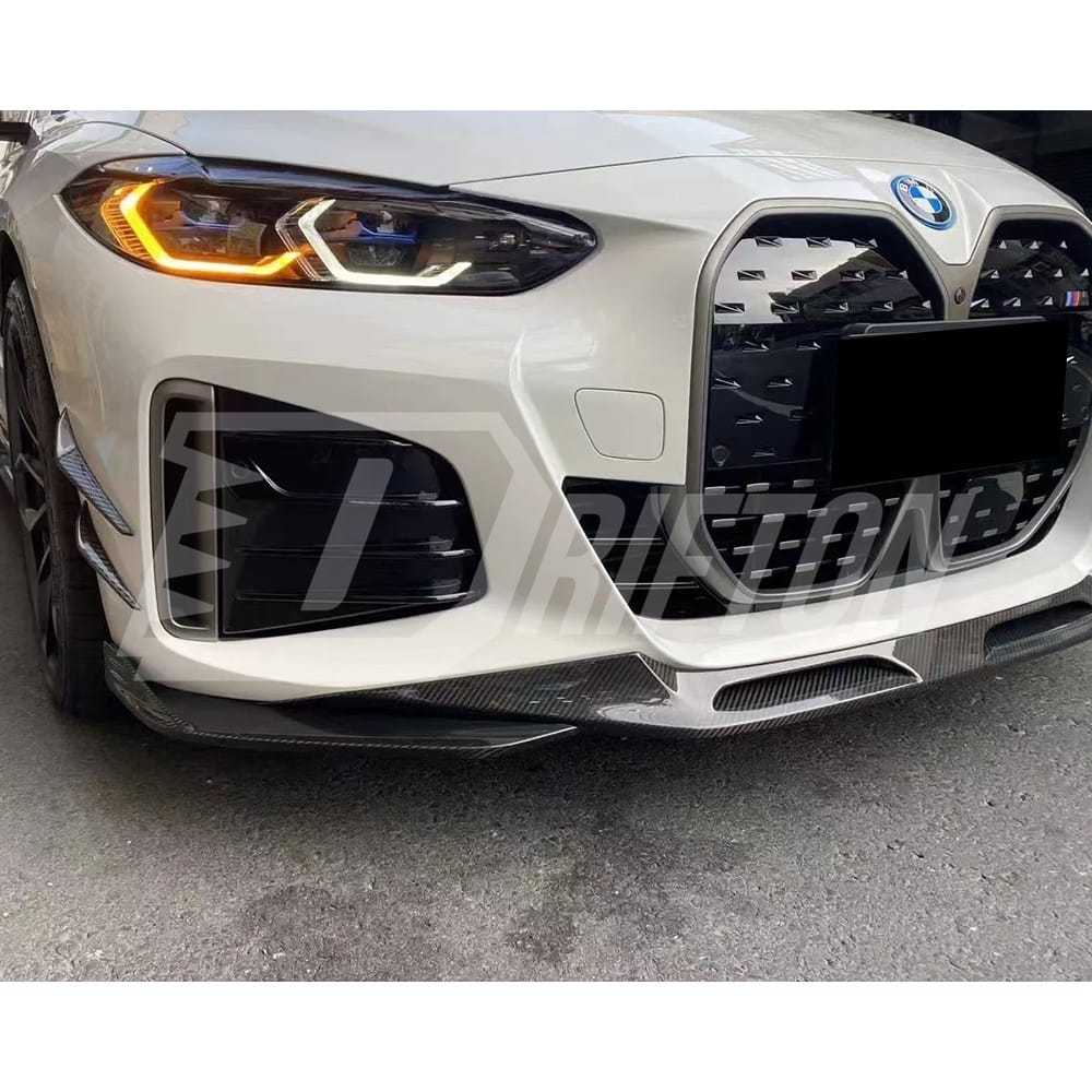 SQ Style Dry Carbon Fiber Front Lip For BMW i4 2021-2024