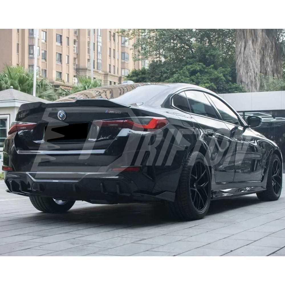 SQ Style Dry Carbon Fiber Rear Diffuser For BMW i4 2021-2024