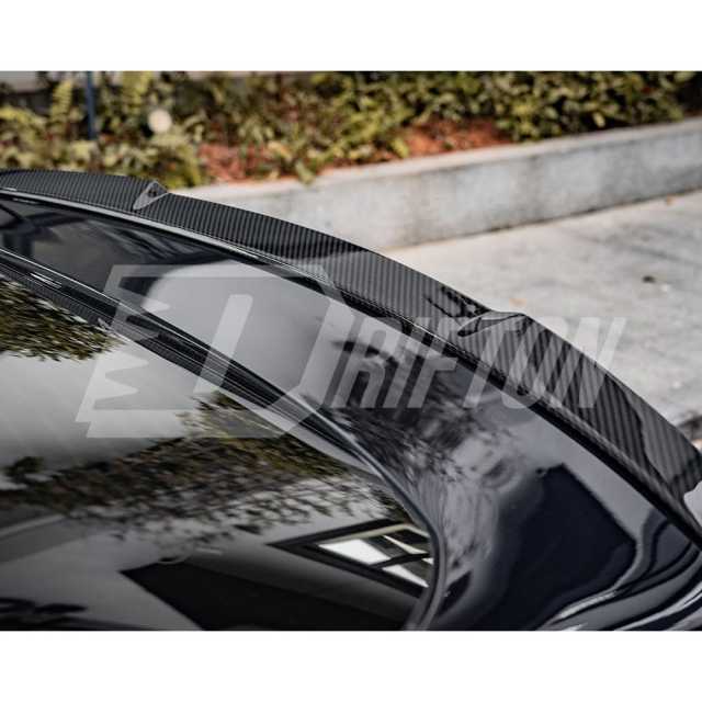 VS Style Dry Carbon Fiber Rear Trunk Spoiler Wing For BMW i4 2021-2024