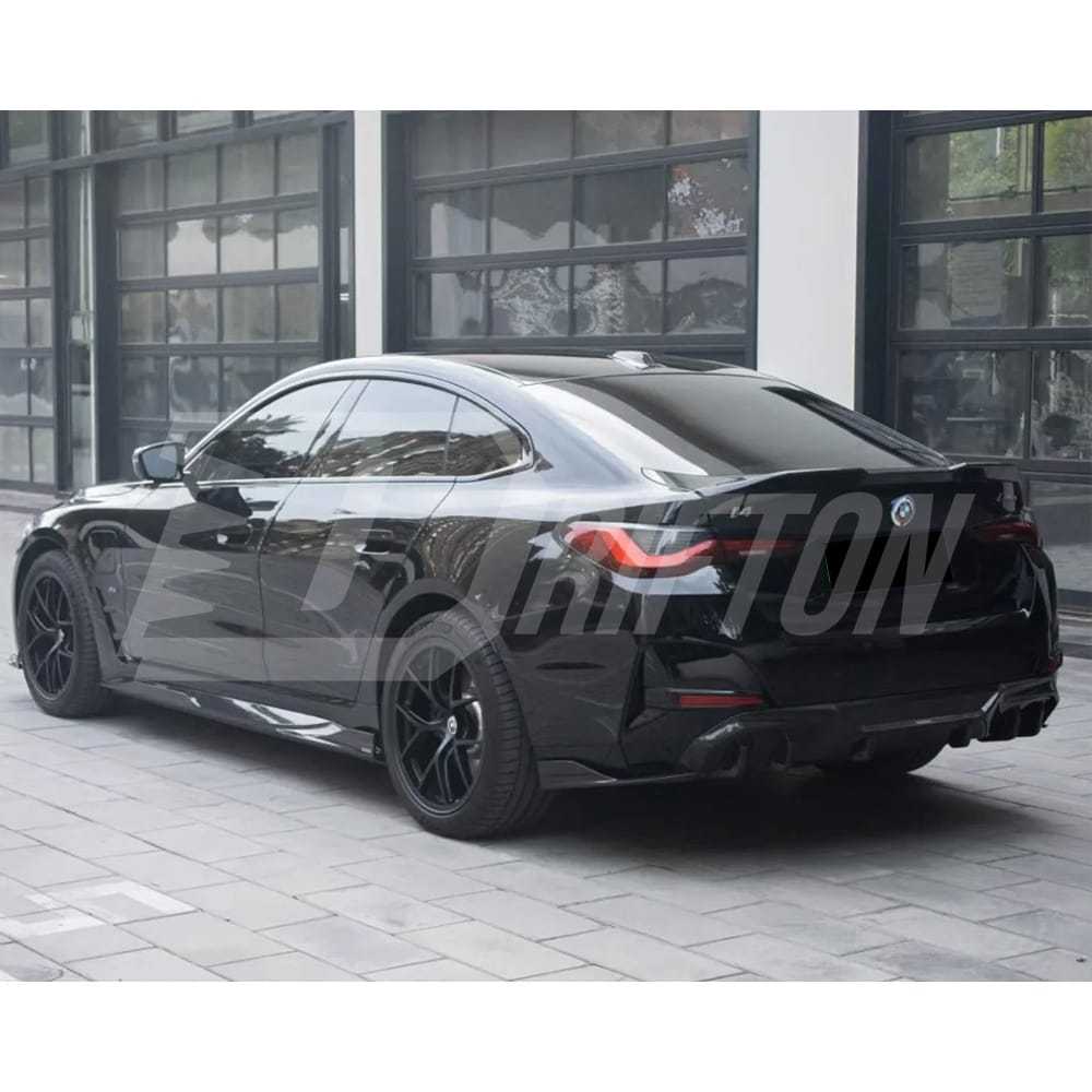 SQ Style Dry Carbon Fiber Rear Diffuser For BMW i4 2021-2024