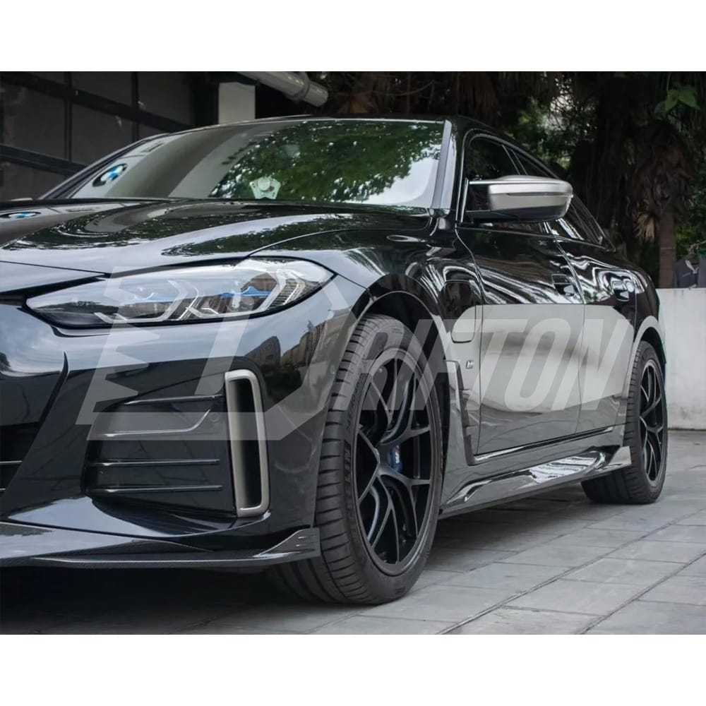 SQ Style Dry Carbon Fiber Side Skirt For BMW i4 2021-2024