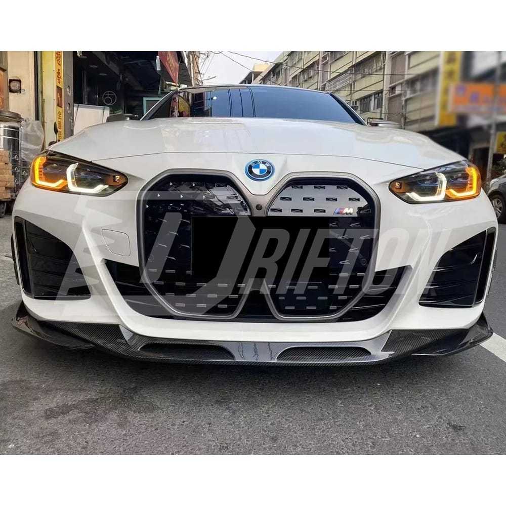 SQ Style Dry Carbon Fiber Front Lip For BMW i4 2021-2024