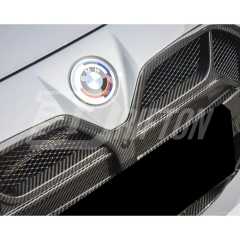 CSL ACC Style Dry Carbon Fiber Front Bumper Grille For BMW i4 2021-2024
