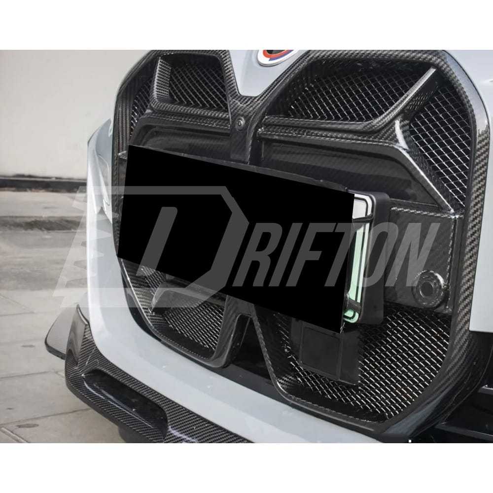 CSL ACC Style Dry Carbon Fiber Front Bumper Grille For BMW i4 2021-2024