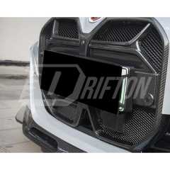 CSL ACC Style Dry Carbon Fiber Front Bumper Grille For BMW i4 2021-2024