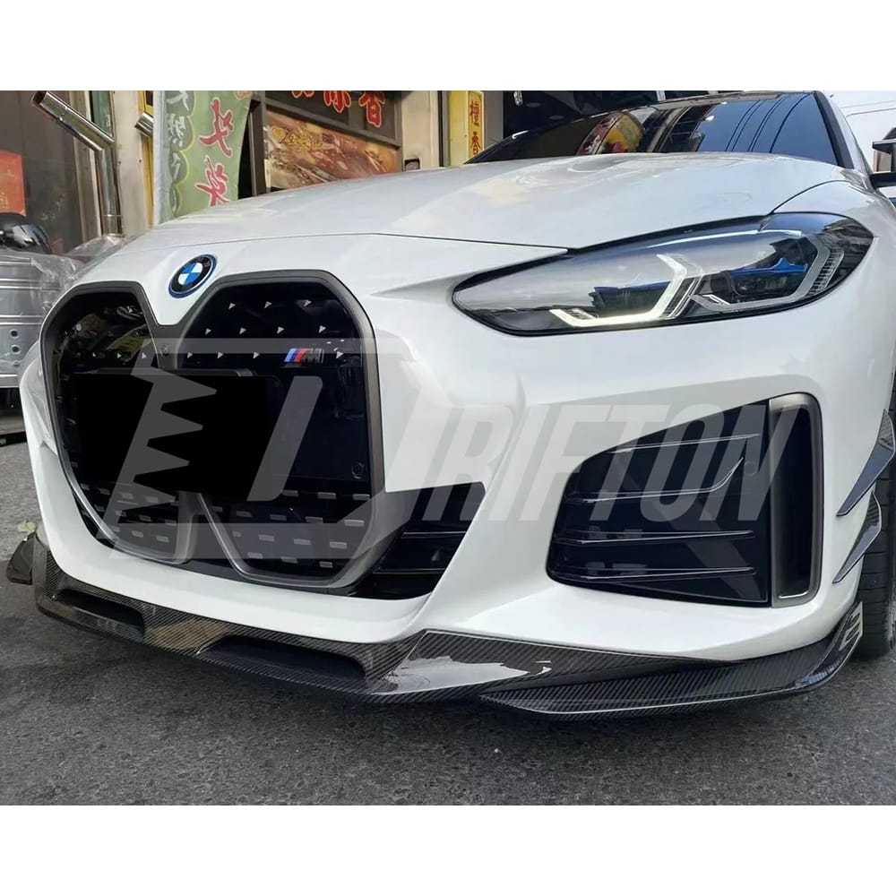 SQ Style Dry Carbon Fiber Front Lip For BMW i4 2021-2024