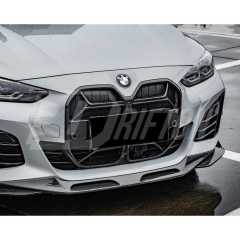 CSL Style Dry Carbon Fiber Front Bumper Grille For BMW i4 2021-2024