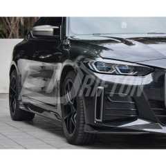 SQ Style Dry Carbon Fiber Side Skirt For BMW i4 2021-2024