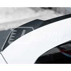MP Style Dry Carbon Fiber Rear Trunk Spoiler Wing For BMW i4 2021-2024