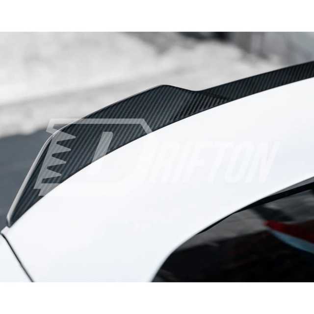 MP Style Dry Carbon Fiber Rear Trunk Spoiler Wing For BMW i4 2021-2024