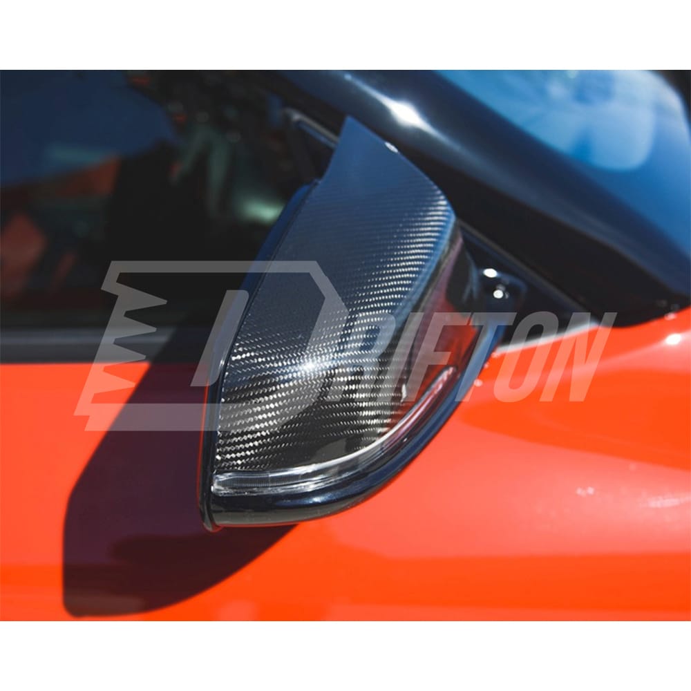 AN Style Dry Carbon Fiber Repalcement Side Mirror Cover For Toyota Supra MK5 A90 A91 GR 2019-2024