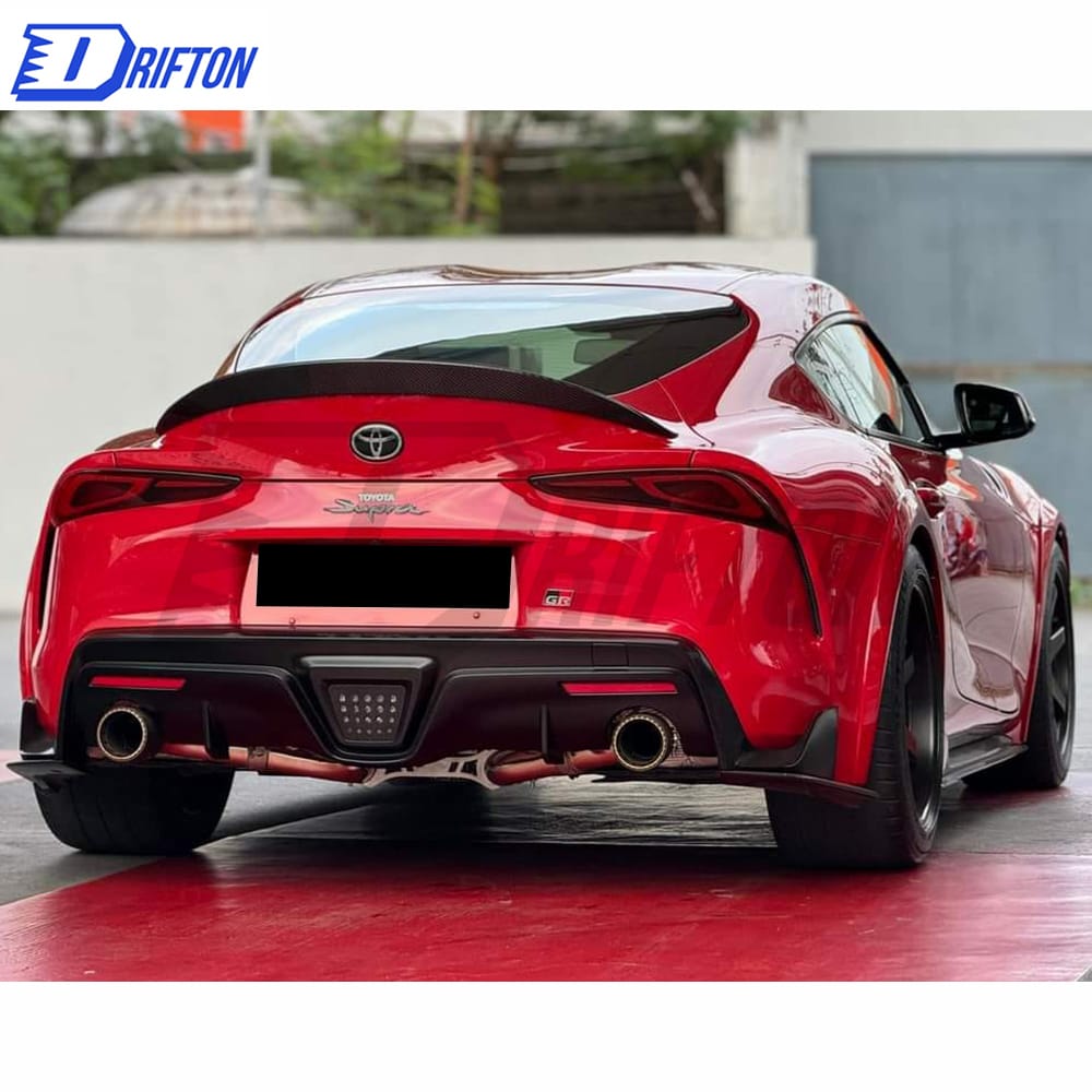 Artisan Style Carbon Fiber Rear Bumper Splitter For Toyota Supra MK5 A90 A91 GR 2019-2024