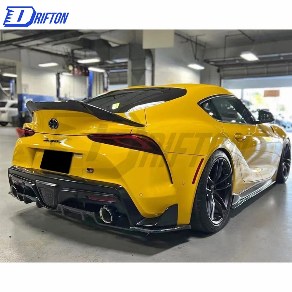 Artisan Style Carbon Fiber Rear Bumper Splitter For Toyota Supra MK5 A90 A91 GR 2019-2024