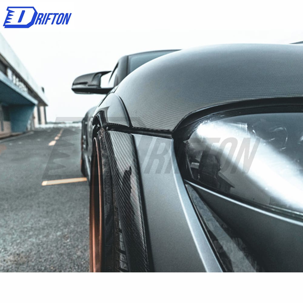 Artisan Style Carbon Fiber Wide Fender Flare Wheel Trim 8 Pcs For Toyota Supra MK5 A90 A91 GR 2019-2024