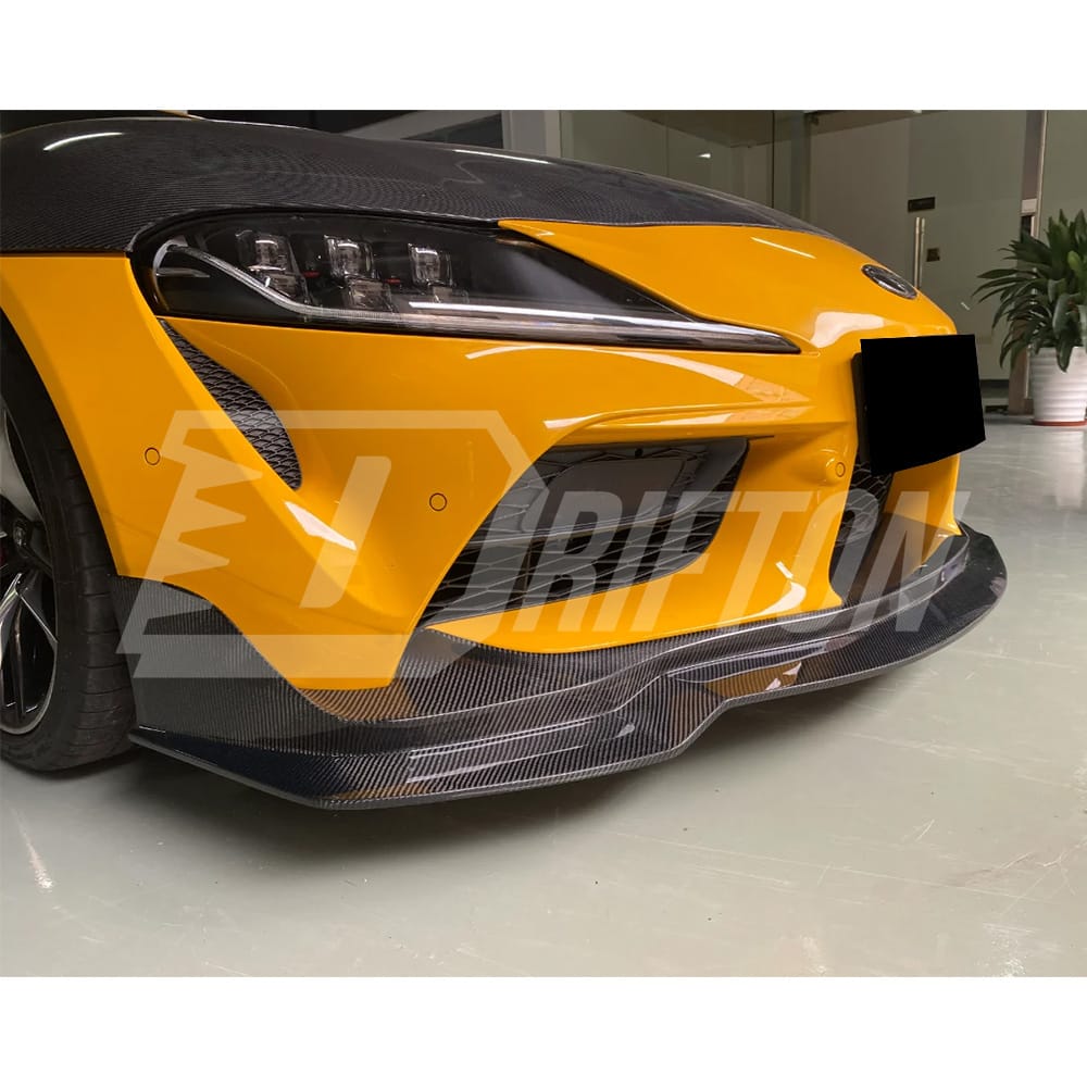 MB Style Forged Carbon Fiber Front Lip For Toyota Supra MK5 A90 A91 GR 2019-2024