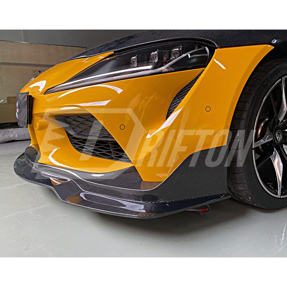 MB Style Forged Carbon Fiber Front Lip For Toyota Supra MK5 A90 A91 GR 2019-2024