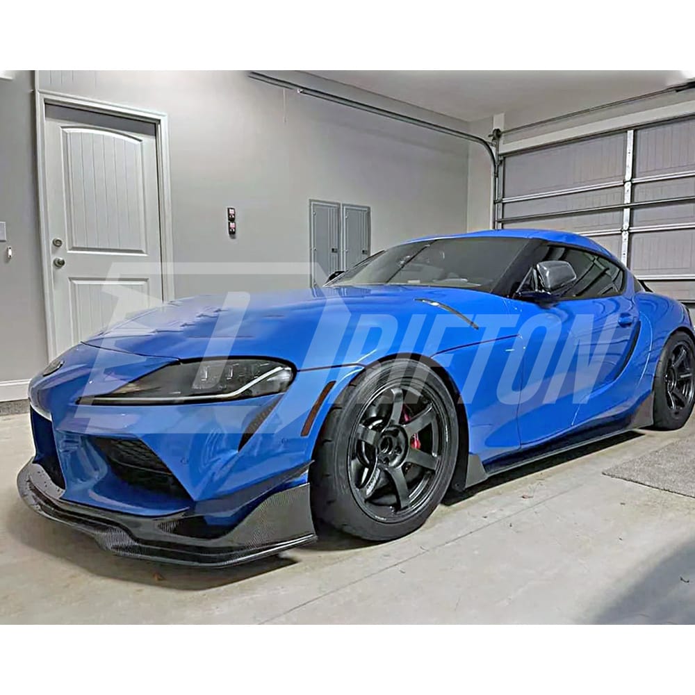MB Style Forged Carbon Fiber Front Lip For Toyota Supra MK5 A90 A91 GR 2019-2024