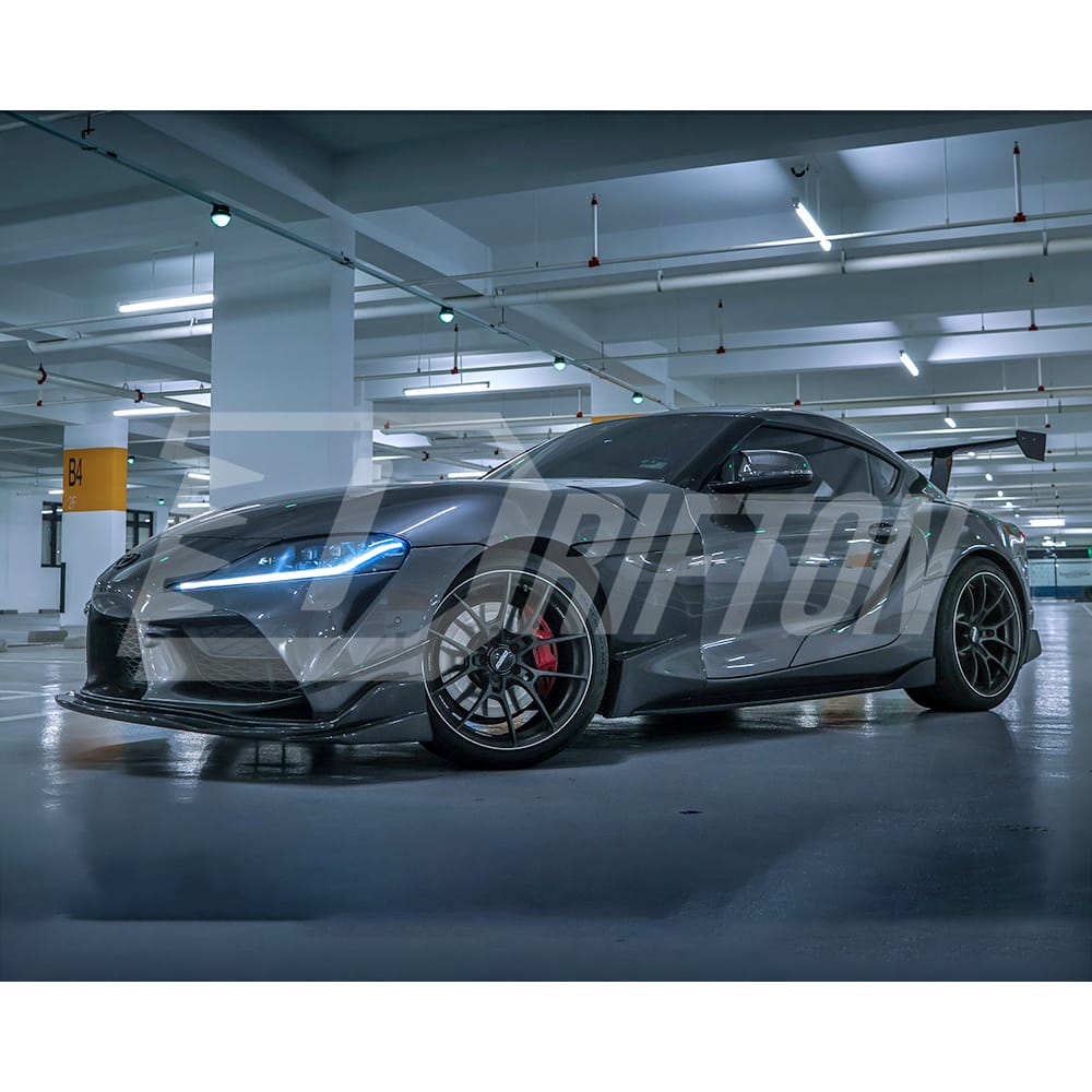 Varis Style Carbon Fiber Front Lip For Toyota Supra MK5 A90 A91 GR 2019-2024