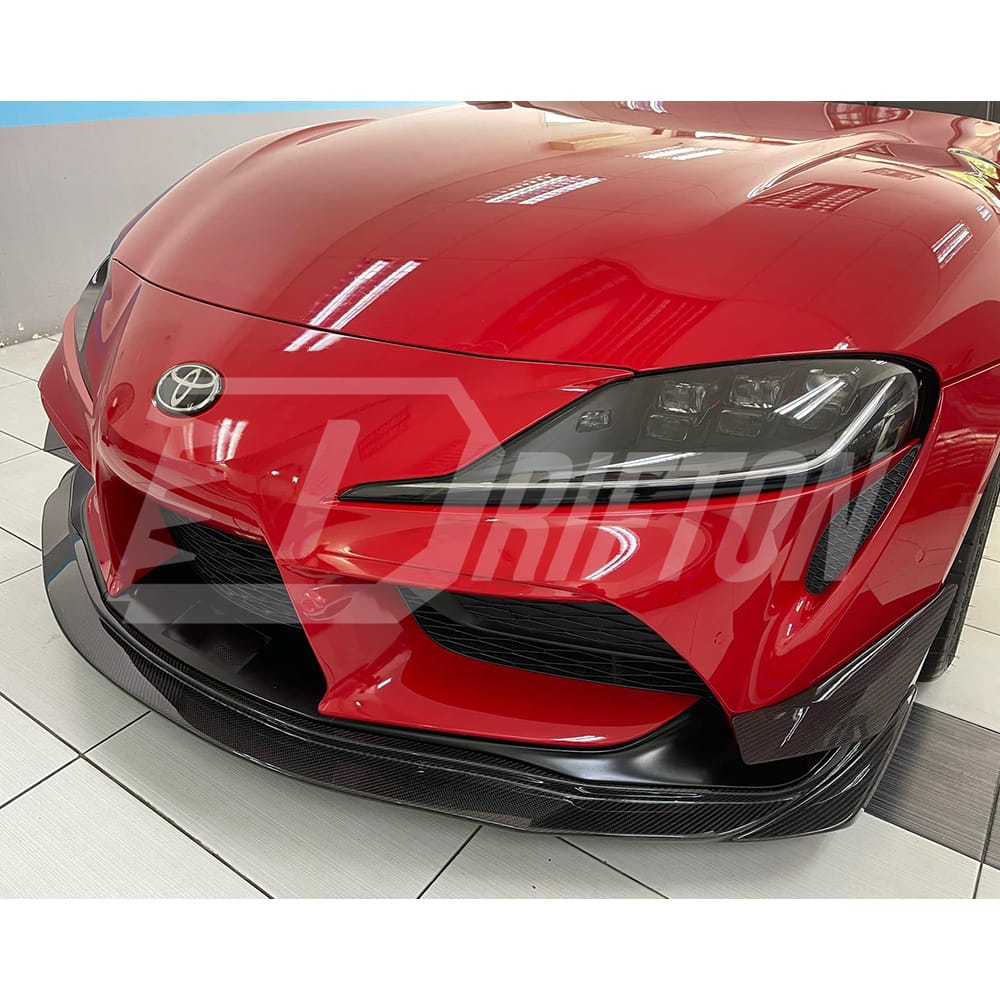 Varis Style Carbon Fiber Front Lip For Toyota Supra MK5 A90 A91 GR 2019-2024