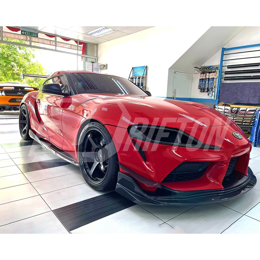 Varis Style Carbon Fiber Front Lip For Toyota Supra MK5 A90 A91 GR 2019-2024