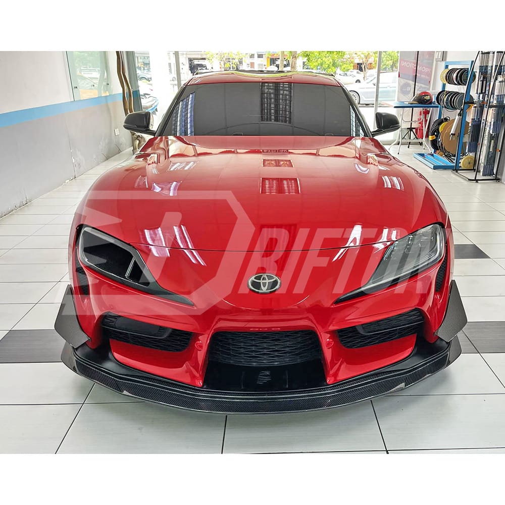 Varis Style Carbon Fiber Front Lip For Toyota Supra MK5 A90 A91 GR 2019-2024