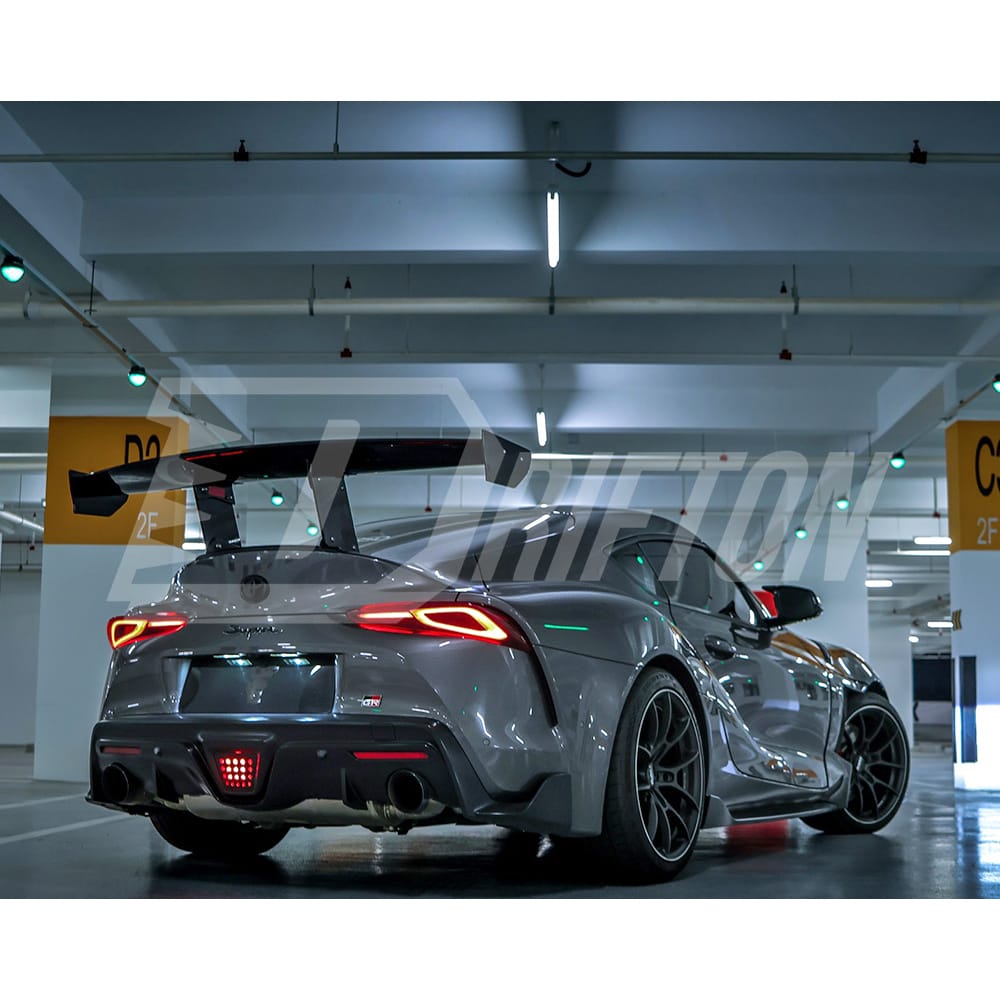 Varis Style Carbon Fiber Rear Spoiler GT Wing For Toyota Supra MK5 A90 A91 GR 2019-2024