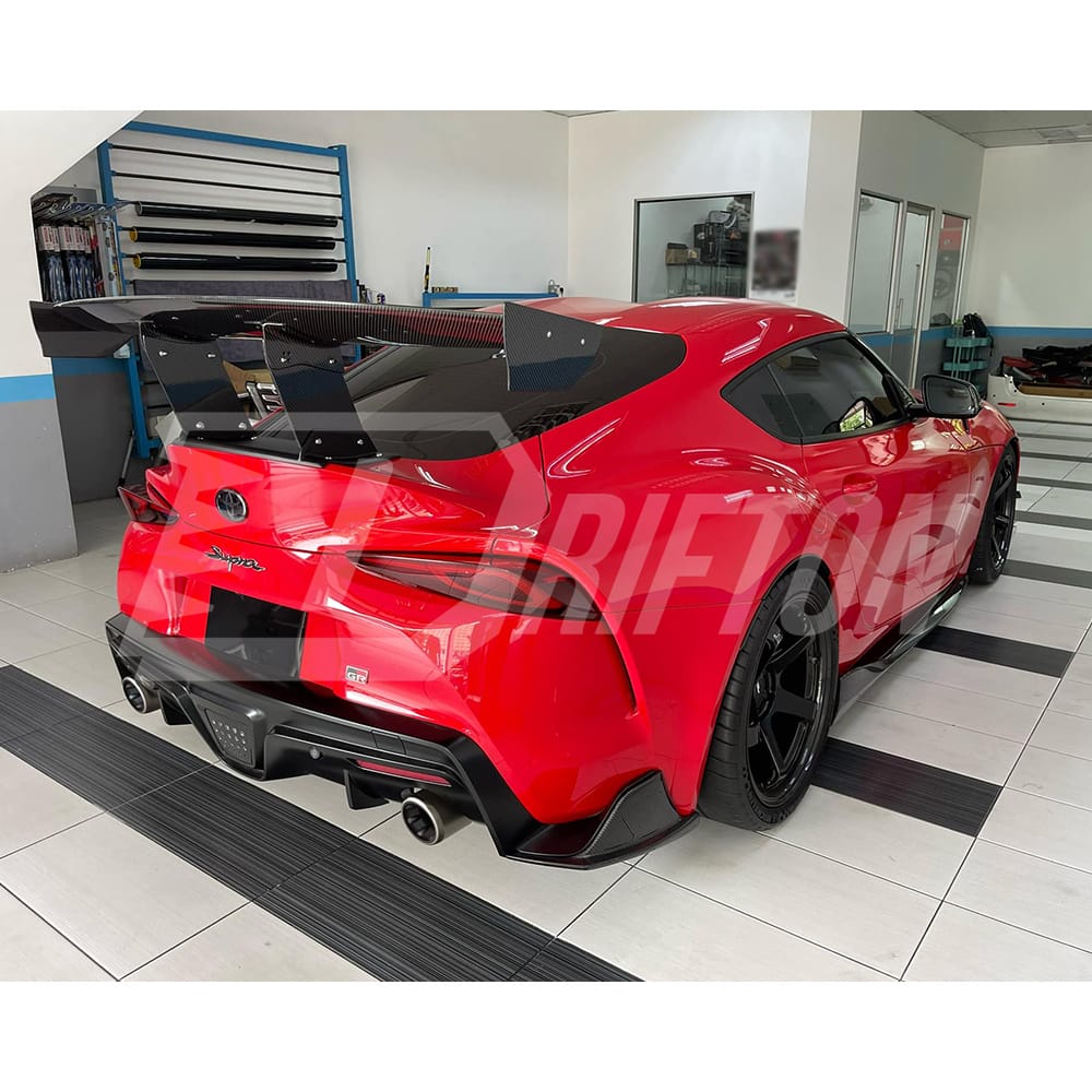 Varis Style Carbon Fiber Side Skirt Under Board For Toyota Supra MK5 A90 A91 GR 2019-2024