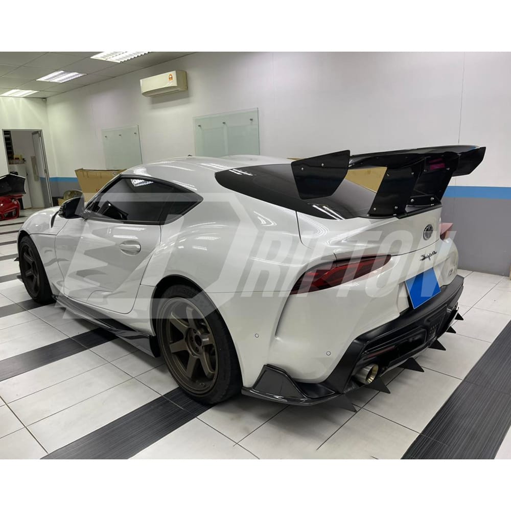 Varis Style Carbon Fiber Side Skirt Under Board For Toyota Supra MK5 A90 A91 GR 2019-2024