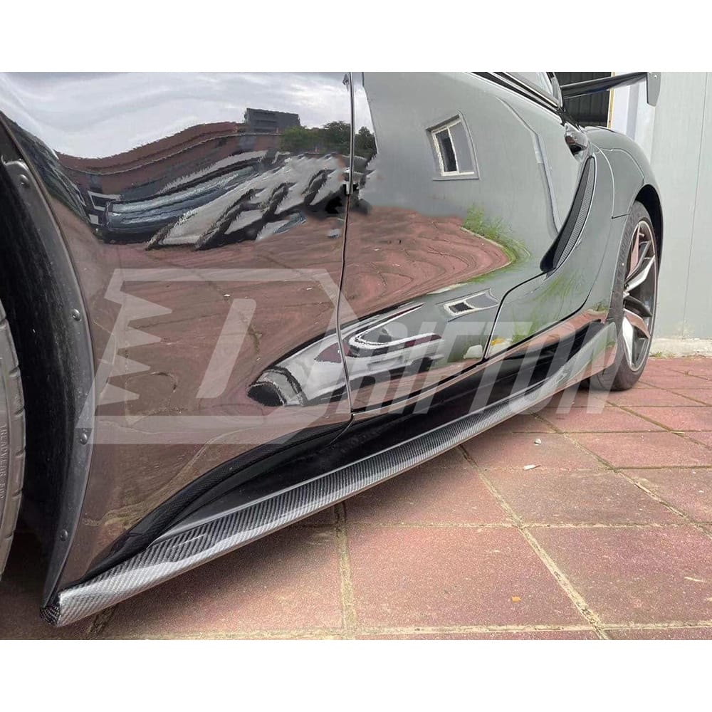 Varis Style Carbon Fiber Side Skirt Under Board For Toyota Supra MK5 A90 A91 GR 2019-2024