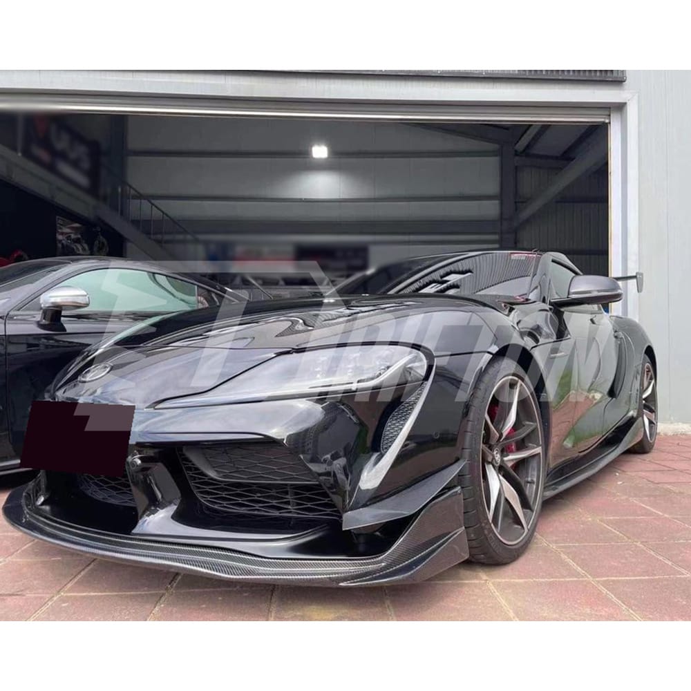 Varis Style Carbon Fiber Side Skirt Under Board For Toyota Supra MK5 A90 A91 GR 2019-2024