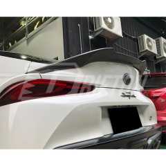 V Style Dry Carbon Fiber Trunk Spoiler Rear Wing For Toyota Supra MK5 A90 A91 GR 2019-2024
