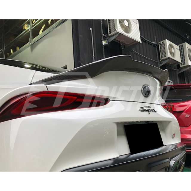 V Style Dry Carbon Fiber Trunk Spoiler Rear Wing For Toyota Supra MK5 A90 A91 GR 2019-2024